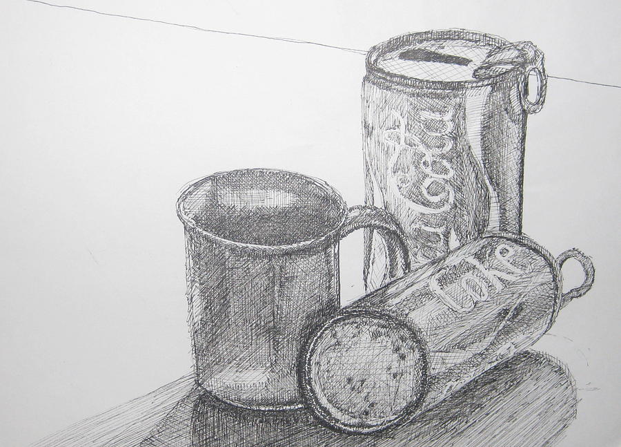 900x647 Coca Cola Study Sketch Drawing By Christopher Clark - Coca Cola Sketch