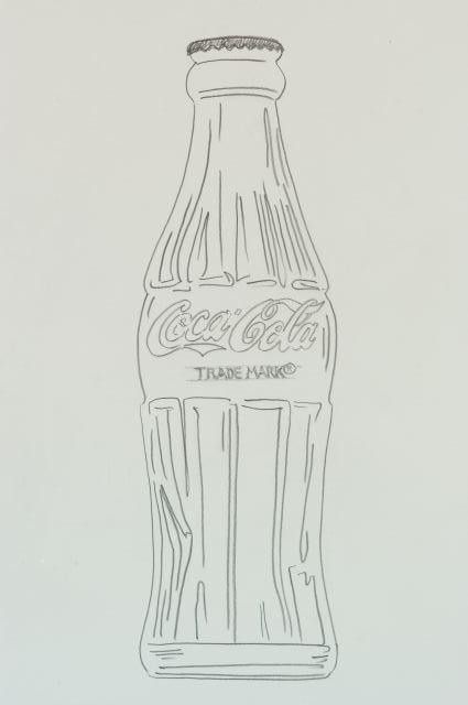 425x640 Pencil Drawing Coke Bottle - Coca Cola Sketch