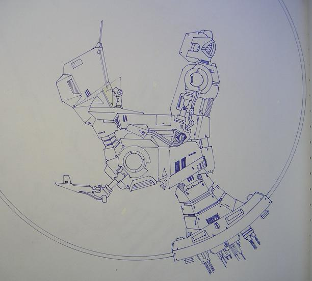 612x552 Gundam Cockpit Sketch Hyatt Pan - Cockpit Sketch
