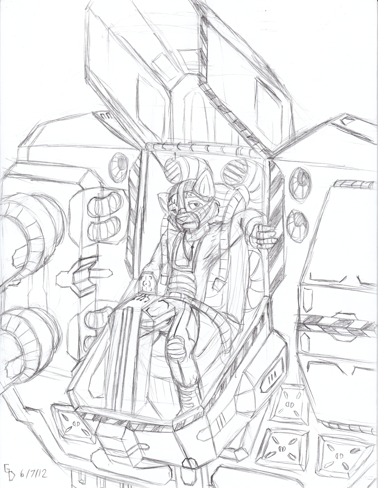 775x1000 Pop The Hatch - Cockpit Sketch