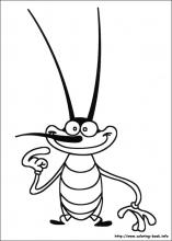 157x220 Oggy And The Cockroaches Coloring Pages On Coloring - Cockroach Sketch
