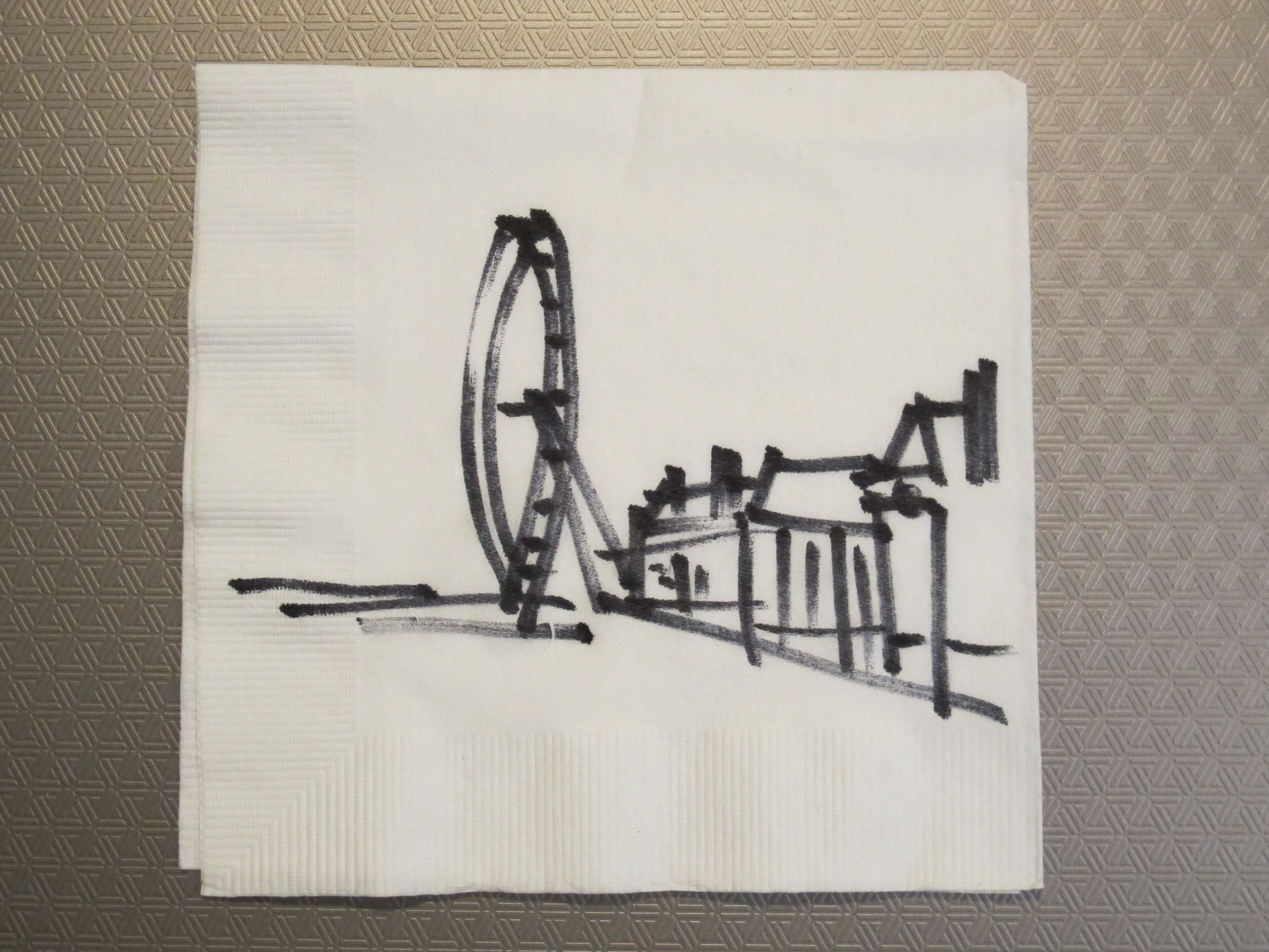 3648x2736 Napkin Sketch Contest Humphrey H. Mar - Cocktail Napkin Sketch