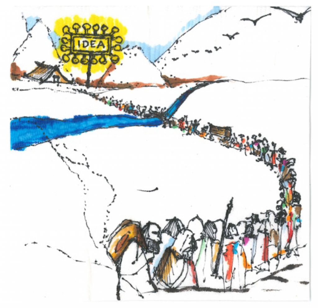 1024x992 Two Psc Sketches Chosen By Architectural Record In Annual Cocktail - Cocktail Napkin Sketch