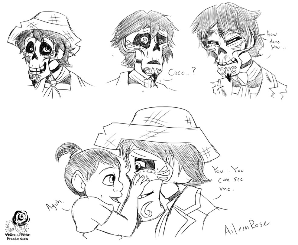 986x810 Coco Hector Sketches By Aileen Rose - Coco Sketch