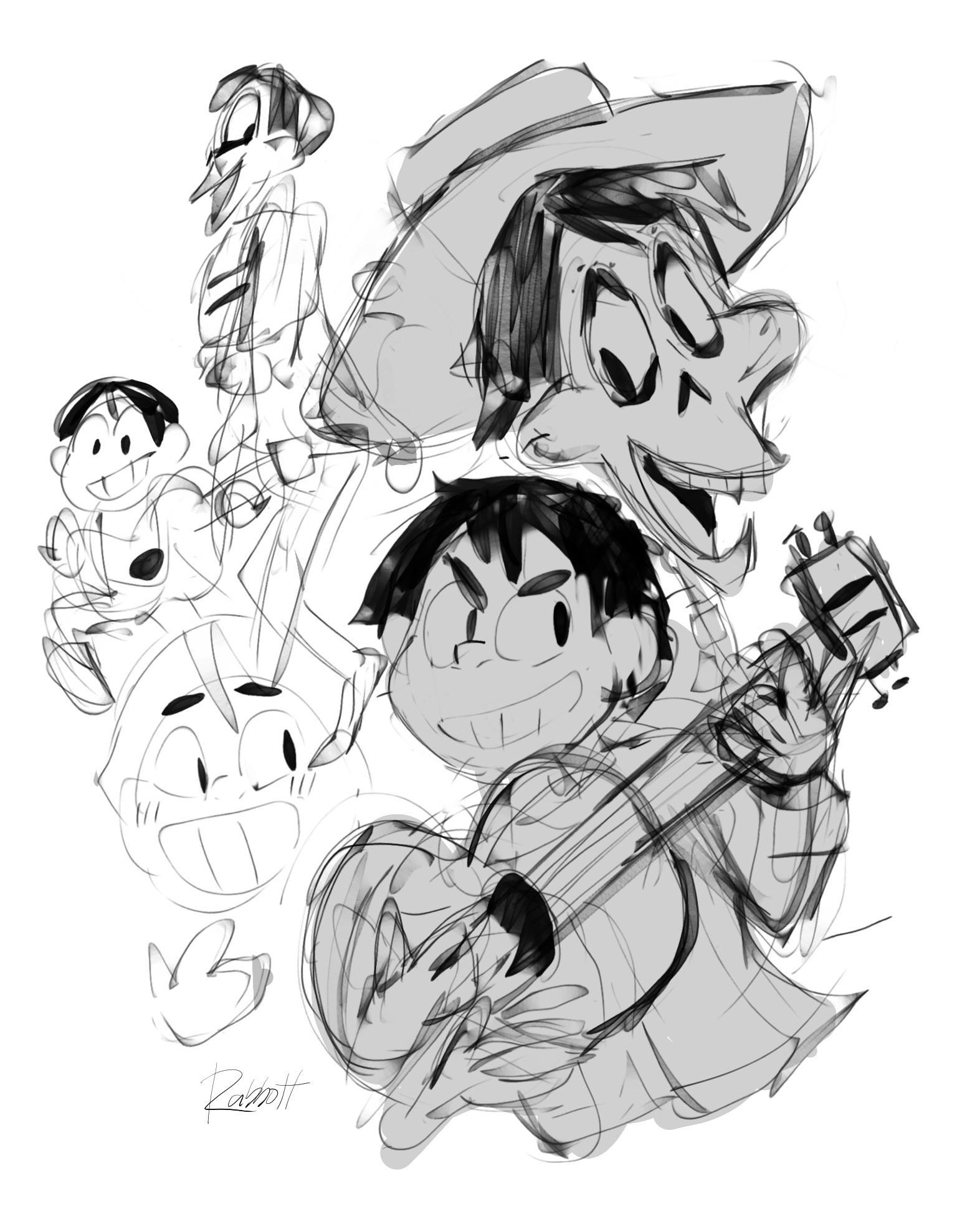 1536x1979 Coco Sketch Disney - Coco Sketch