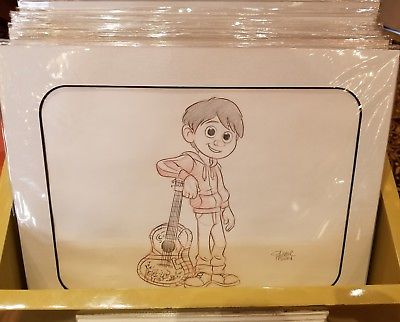 400x322 New Disney Parks Coco Miguel Guitar Artist Sketch Picture - Coco Sketch