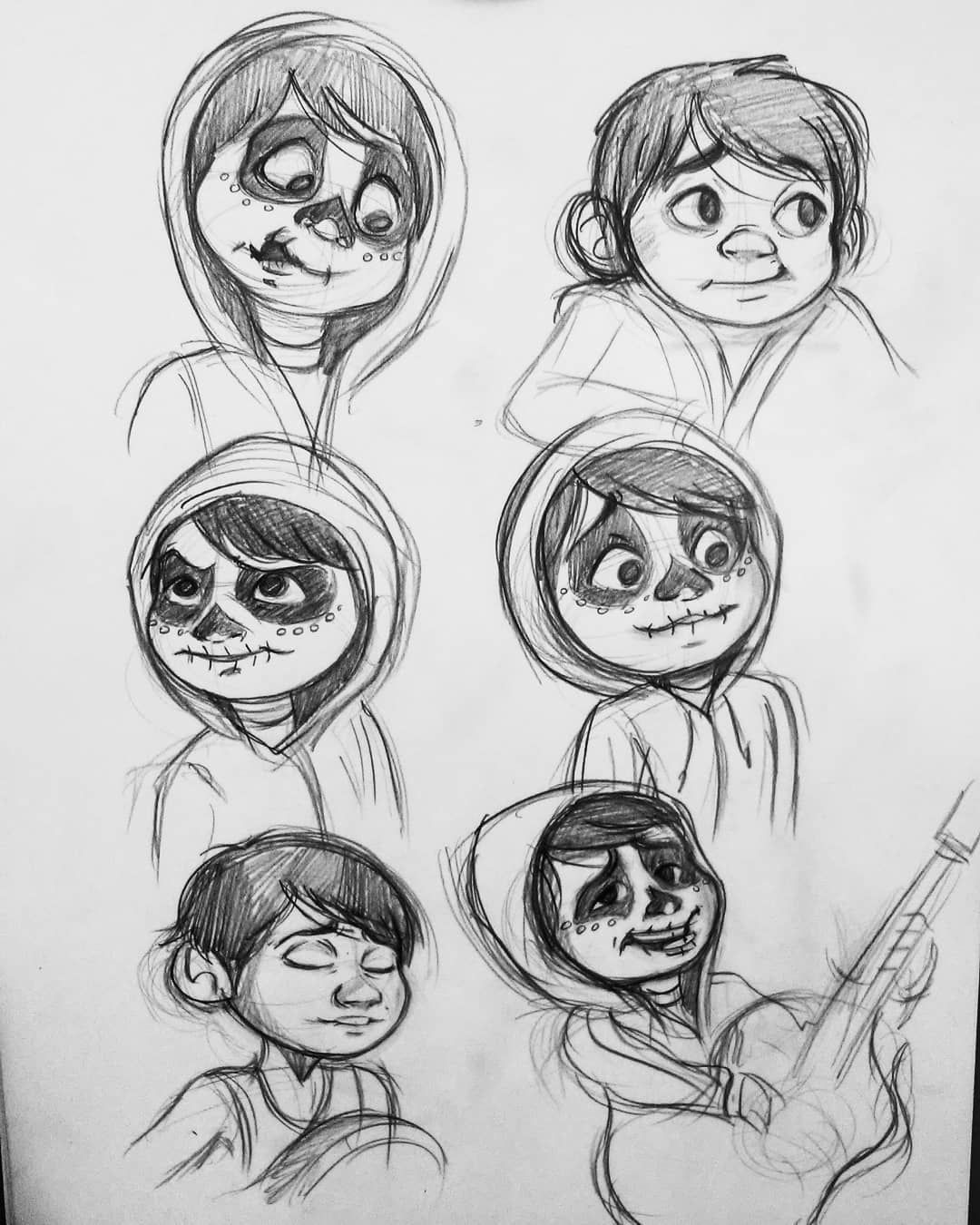 1080x1350 Pin By Katie Lewis On Coco Drawings, Disney Drawings - Coco Sketch