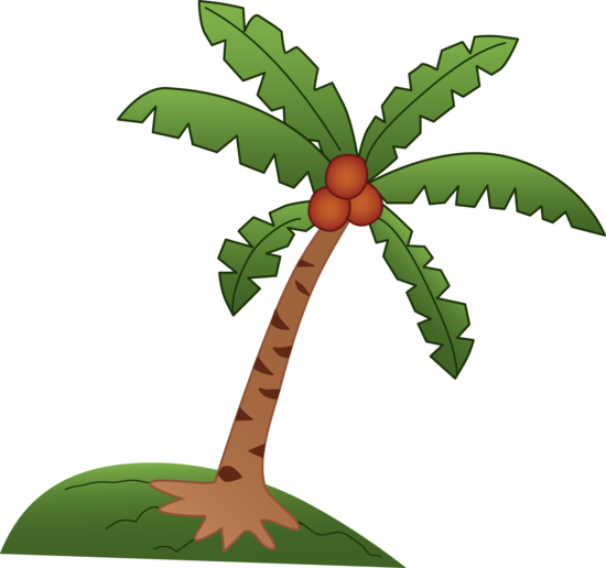 550x516 Collection Of Easy Coconut Tree Drawing High Quality, Free - Coconut Tree Sketch