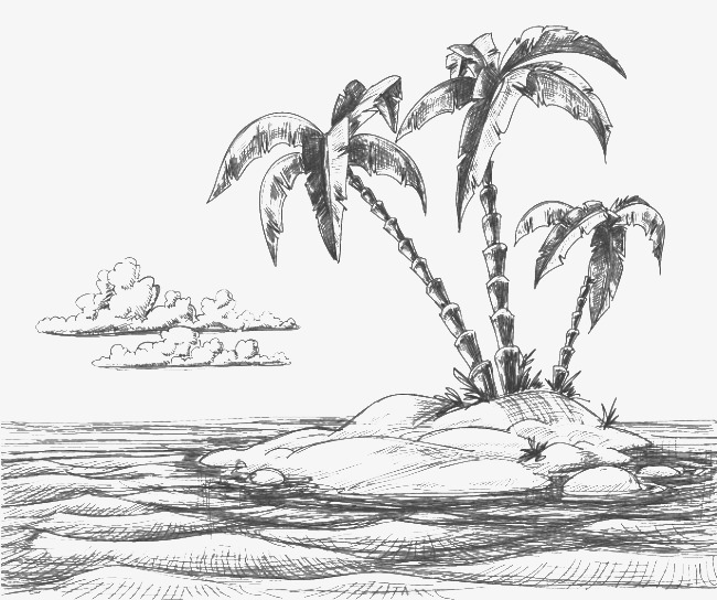 Coconut Tree Sketch at PaintingValley.com | Explore collection of ...