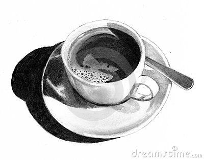 400x315 Coffee Cup Pencil Drawings A R T Pencil Drawings - Coffee Cup Sketch