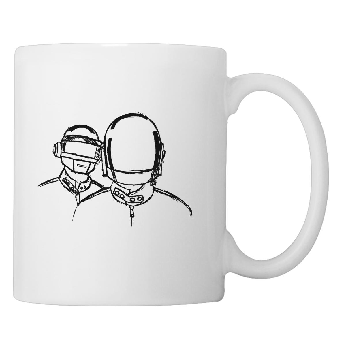 1200x1200 Daft Punk Sketch Coffee Mug - Coffee Mug Sketch