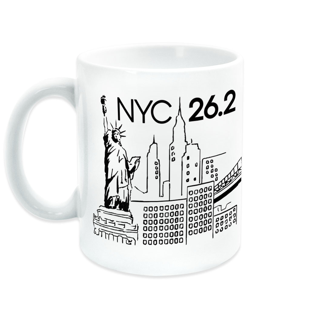 1050x1050 Running Coffee Mug - Coffee Mug Sketch