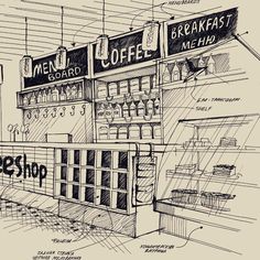236x236 2411 Best Vintage Coffee Amp Tea Vintage Retro Images On - Coffee Shop Sketch