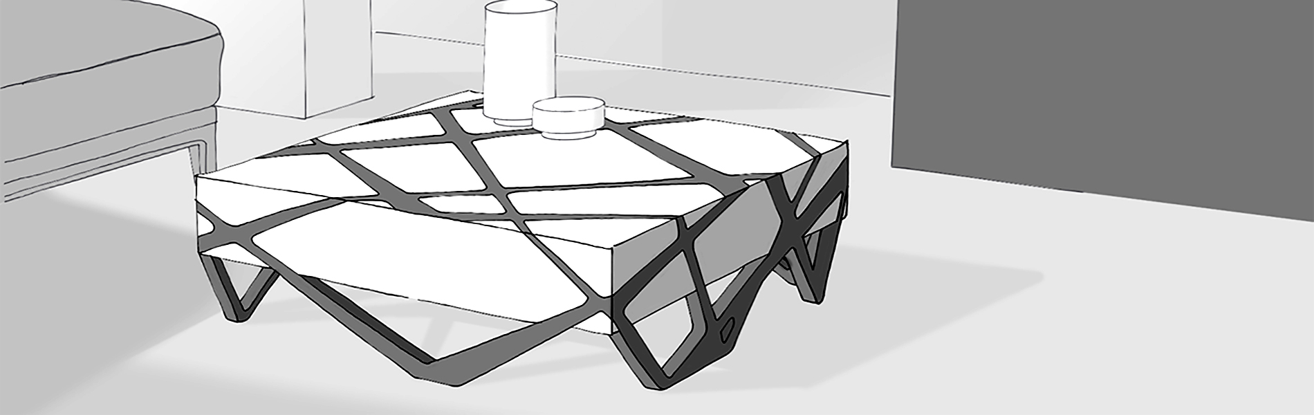 1900x600 Emotional Objects Roots Coffee Table Sketch 002 - Coffee Table Sketch