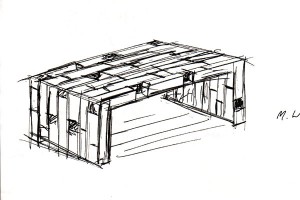 300x200 Making Of Grid Coffee Table Willers Furniture - Coffee Table Sketch