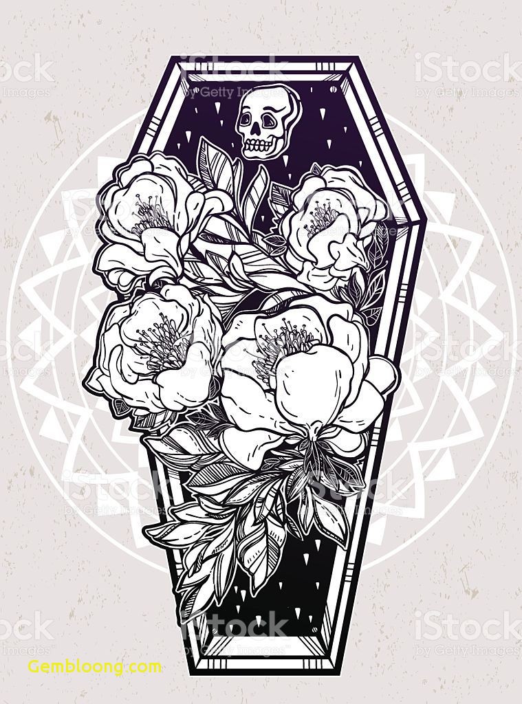 759x1024 Luxury Flash Drawing - Coffin Sketch