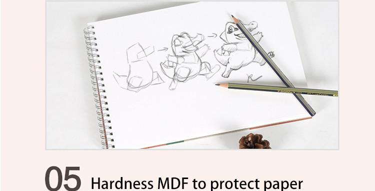 750x383 Bgln 30 Sheets 8k Sketch Paper 160g Sketchbook Paper For Drawing - Coil Sketch