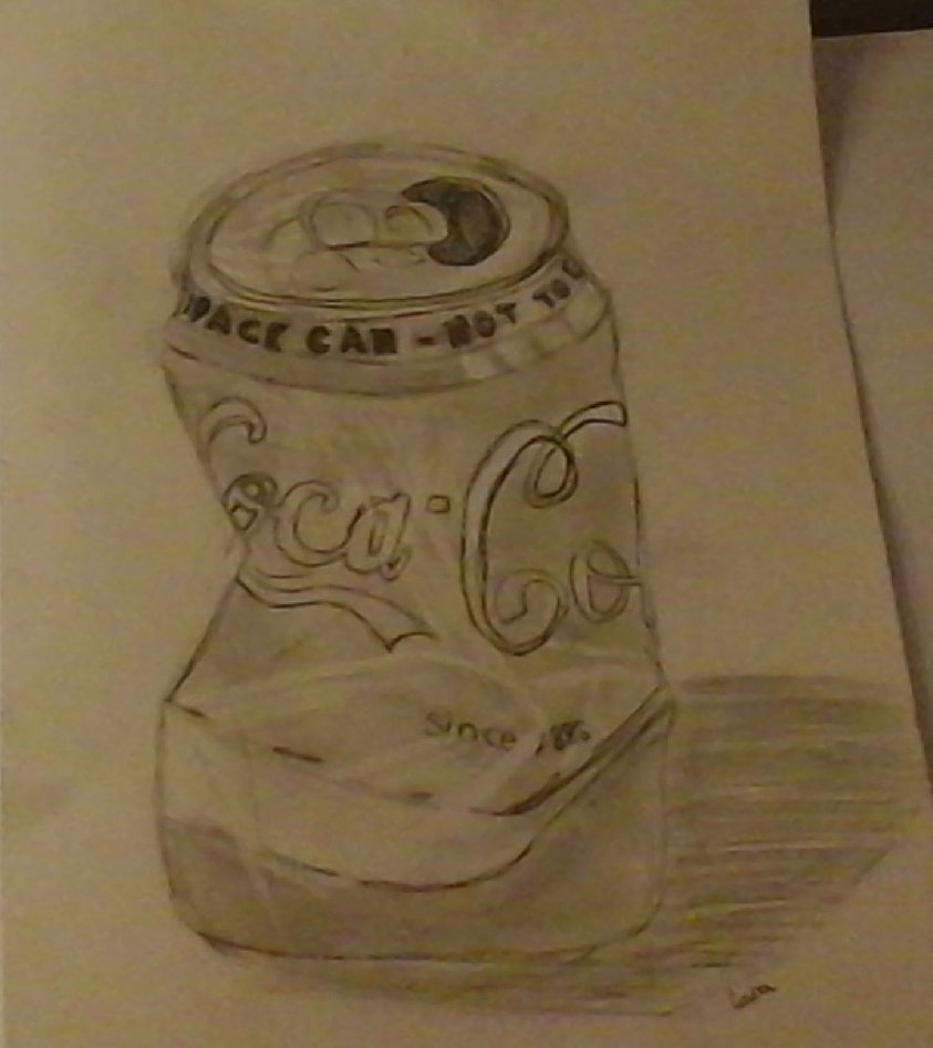 843x947 Dented Coke Can By Blossay - Coke Can Sketch