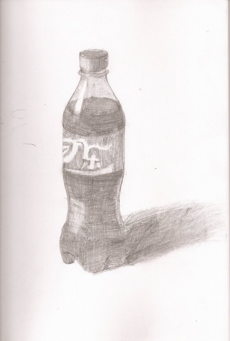 734x1088 Coke Bottle Sketch By Symphonicfire - Coke Sketch