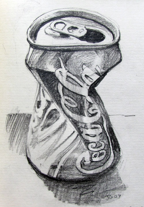 500x717 Gurney Journey Sketching A Coke Can - Coke Sketch