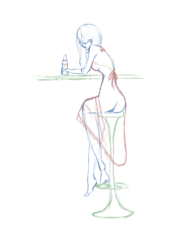 741x942 Lonely Coke Sketch By Edenic - Coke Sketch