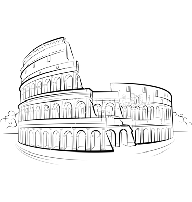 Coliseum Sketch at PaintingValley.com | Explore collection of Coliseum ...