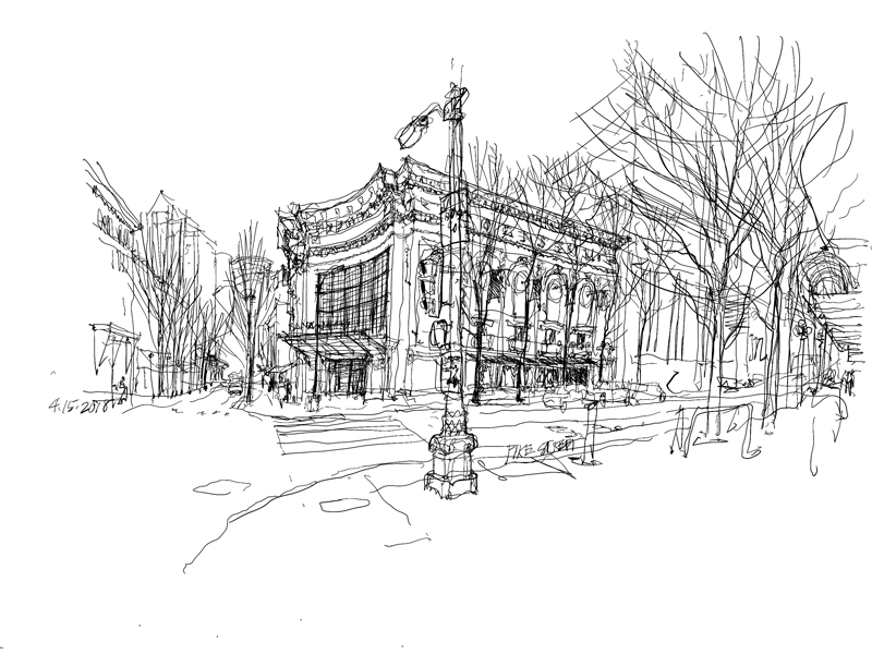 800x600 April 2018 Seeing.thinking.drawing - Coliseum Sketch