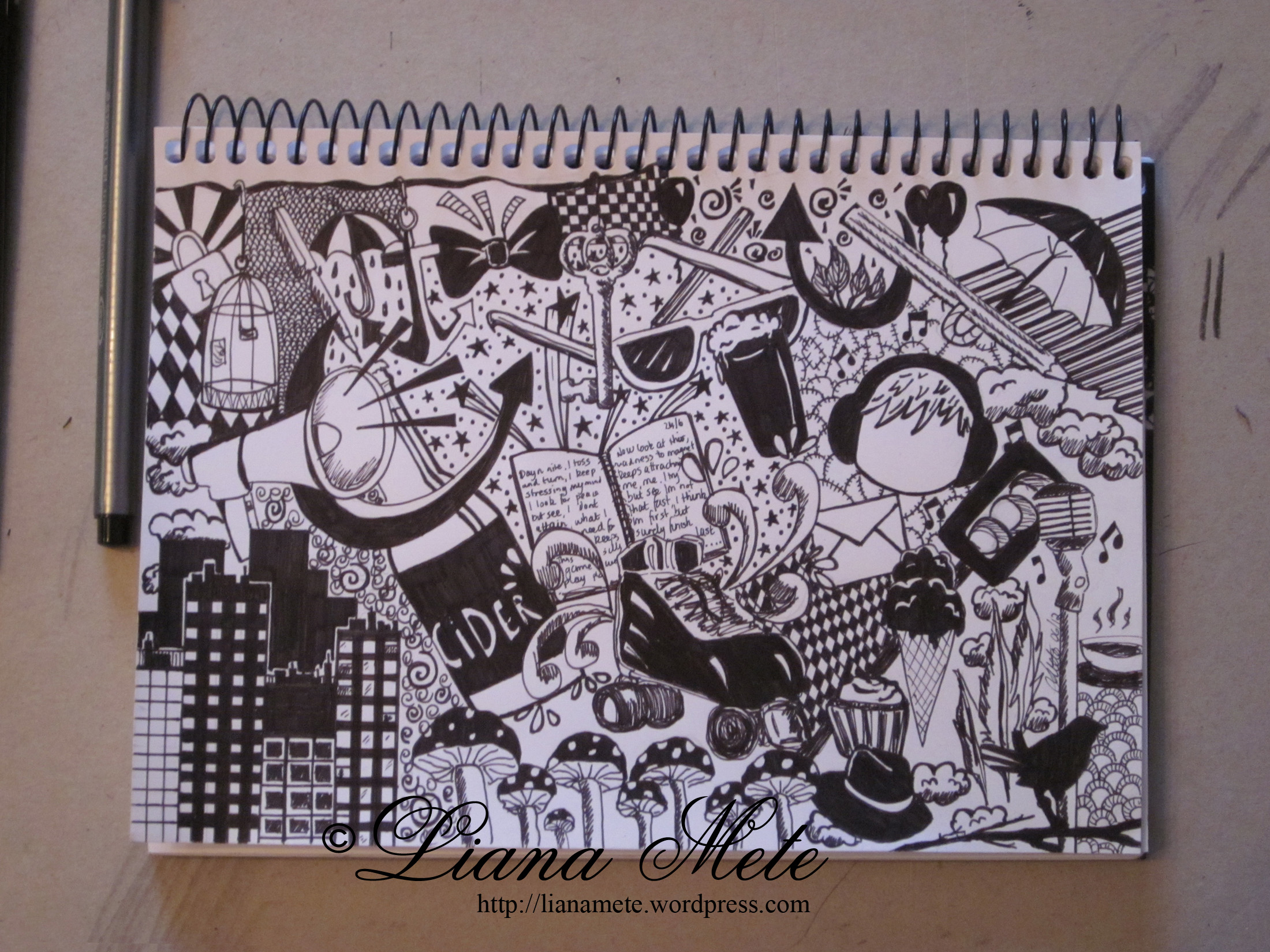 2200x1650 Fun Collage Drawings By Liana M - Collage Sketch