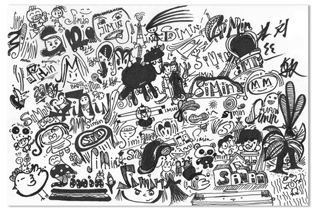 650x435 I Love My Name~ Simin Aka Joan Portfolio - Collage Sketch