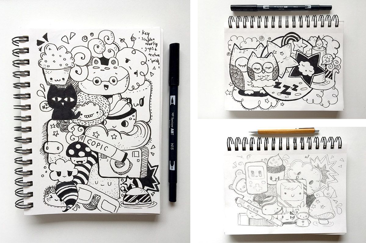 1200x799 Kawaii Collage Sketches Art Collage, Art And - Collage Sketch