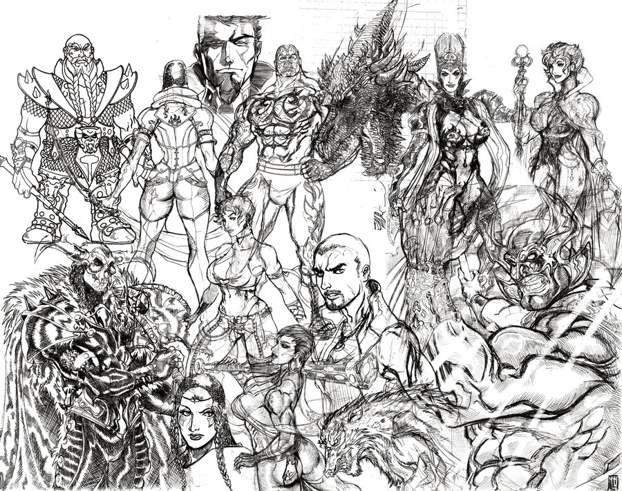 900x710 Magoria Quest Collage Sketch By Lucio7lopez - Collage Sketch