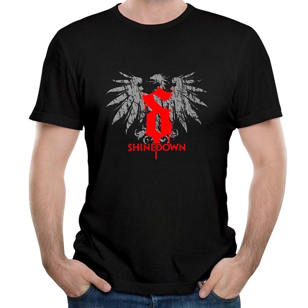 1000x1000 Mens Shinedown Band Phoenix Sketch T Shirt Loose Short Sleeve - Collared Shirt Sketch