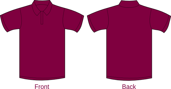 600x313 Polo Shirt Vino Clip Art - Collared Shirt Sketch
