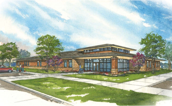 562x348 Former Northeast Community College Student Thrilled For New - College Building Sketch