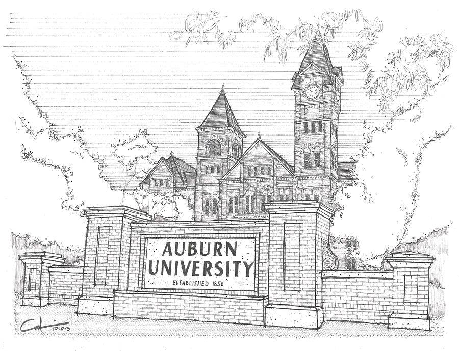 College Building Sketch at Explore collection of