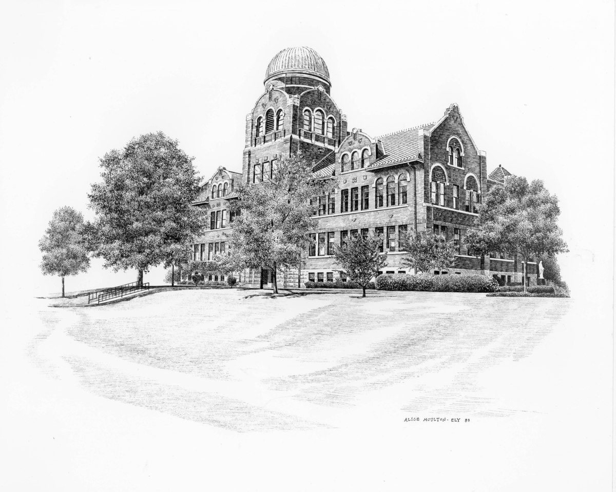 1200x959 Loyola University Chicago Digital Special Collections 1910 To - College Building Sketch