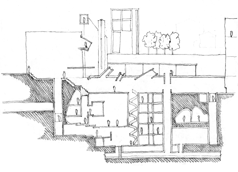 1000x721 Drawings Amp Paintings Del Hepler - College Sketch