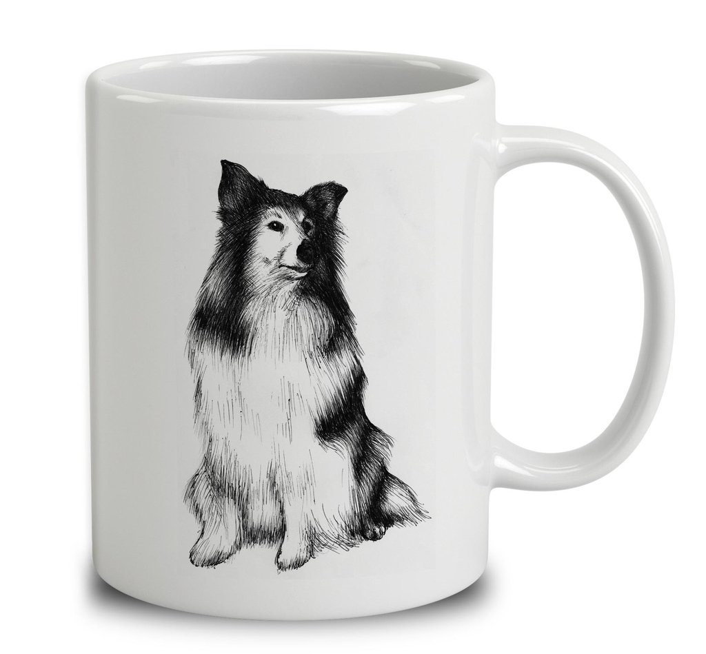 1024x949 Scotch Collie Sketch Mug Empire - Collie Sketch