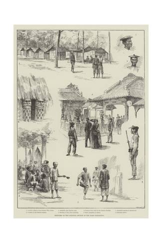 325x488 Sketches In The Colonial Section Of The Paris Exhibition Giclee - Colonial Sketches