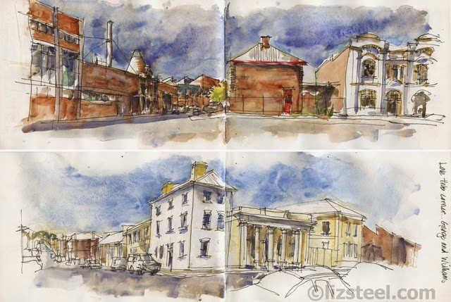 640x429 Tastrip Street Scenes Vs Iconic Building Sketches - Colonial Sketches