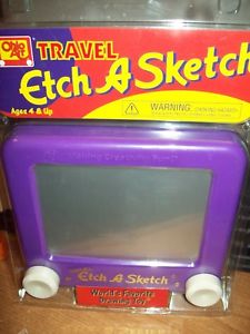 225x300 Etch A Sketch Travel Game Ages 4 Amp Up Favorite Drawing Toy Purple - Color Etch A Sketch