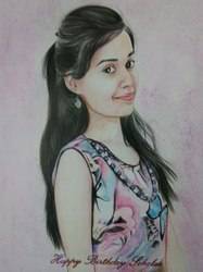 187x250 Color Pencil Sketch, Size A3, Portrait Pencil Sketch Amp Paintings - Color Pencil Sketch