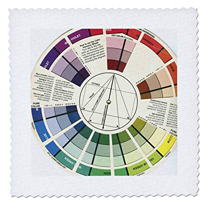 425x425 3drose Qs 34643 1 Color Wheel Quilt Square, 10 By 10 Inch - Color Wheel Sketch