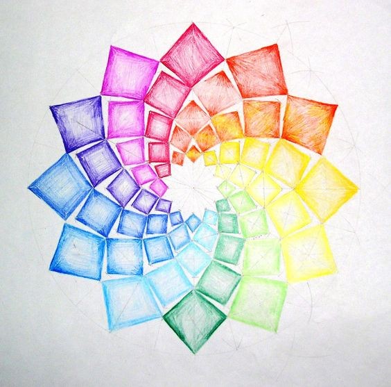 Color Wheel Sketch at PaintingValley.com | Explore collection of Color ...