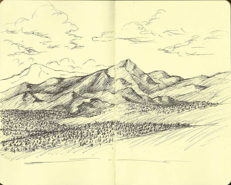 874x700 Luis Colan Drawings From Colorado - Colorado Sketch
