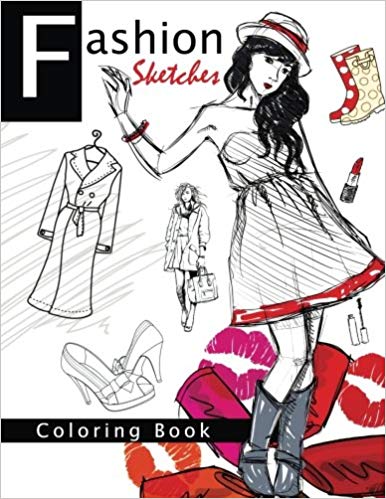 386x499 Fashion Sketches Coloring Book Volume 1 Fashion - Coloring Book Sketches