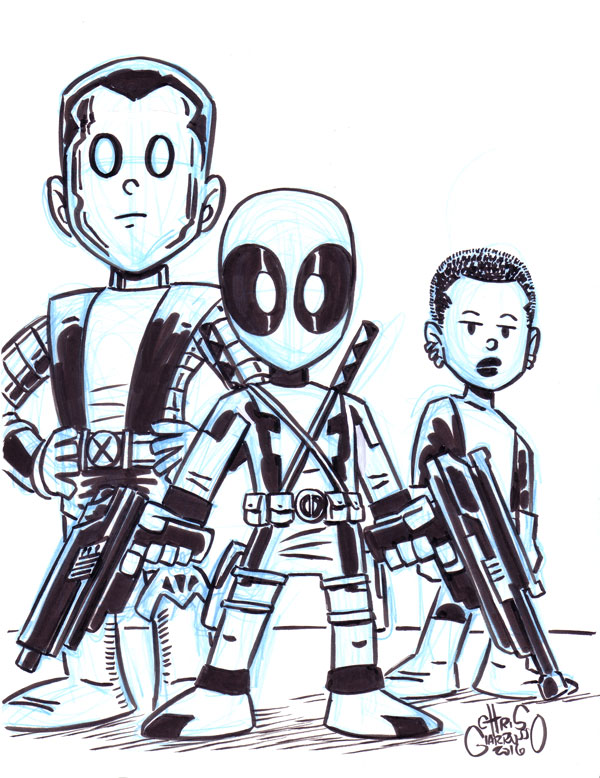 600x778 Colossus Archives Chris Giarrusso - Colossus Sketch