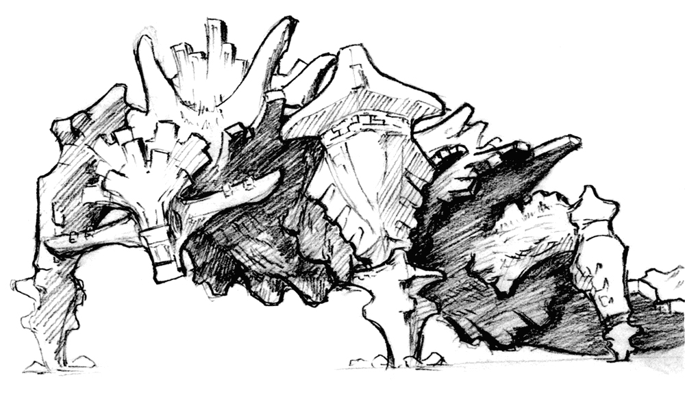 1000x580 Colossus Sketch Video Games Artwork - Colossus Sketch