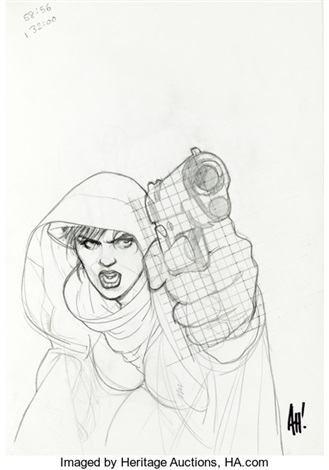 329x470 Adam Hughes - Colossus Sketch