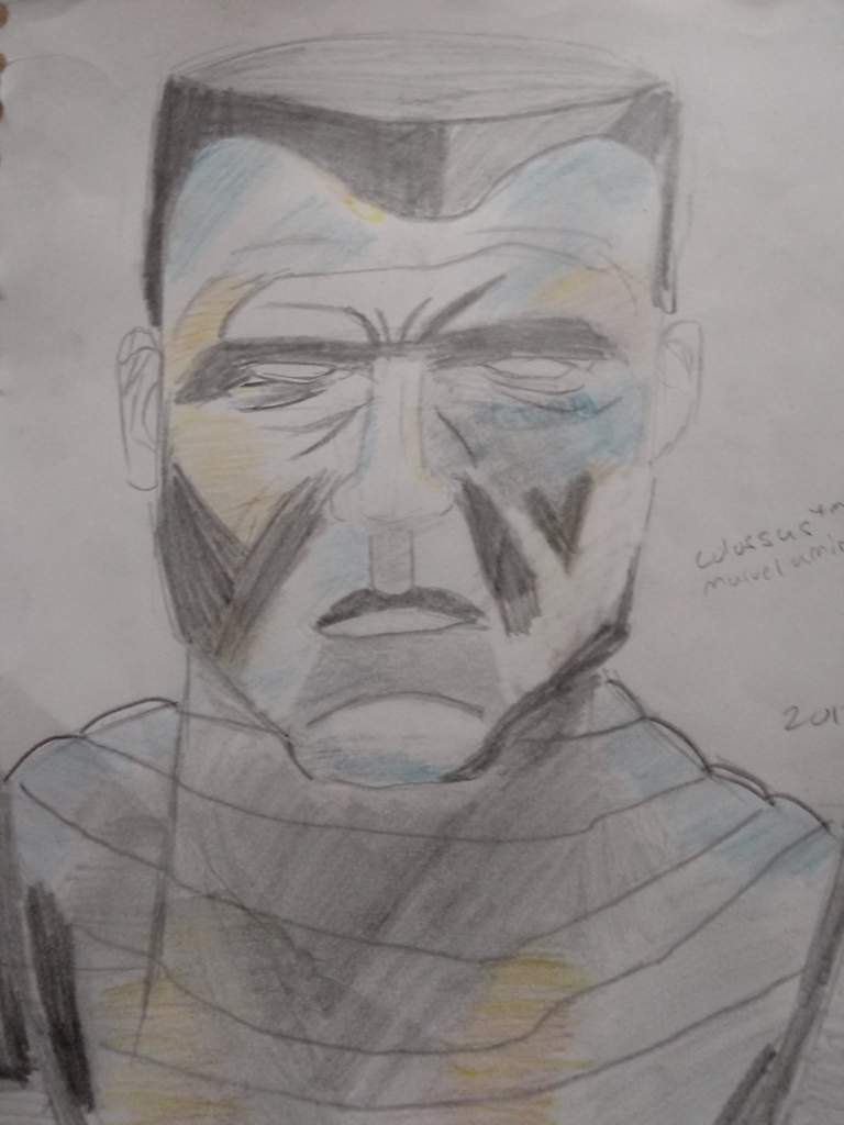 768x1024 Colossus Drawing Marvel Amino - Colossus Sketch